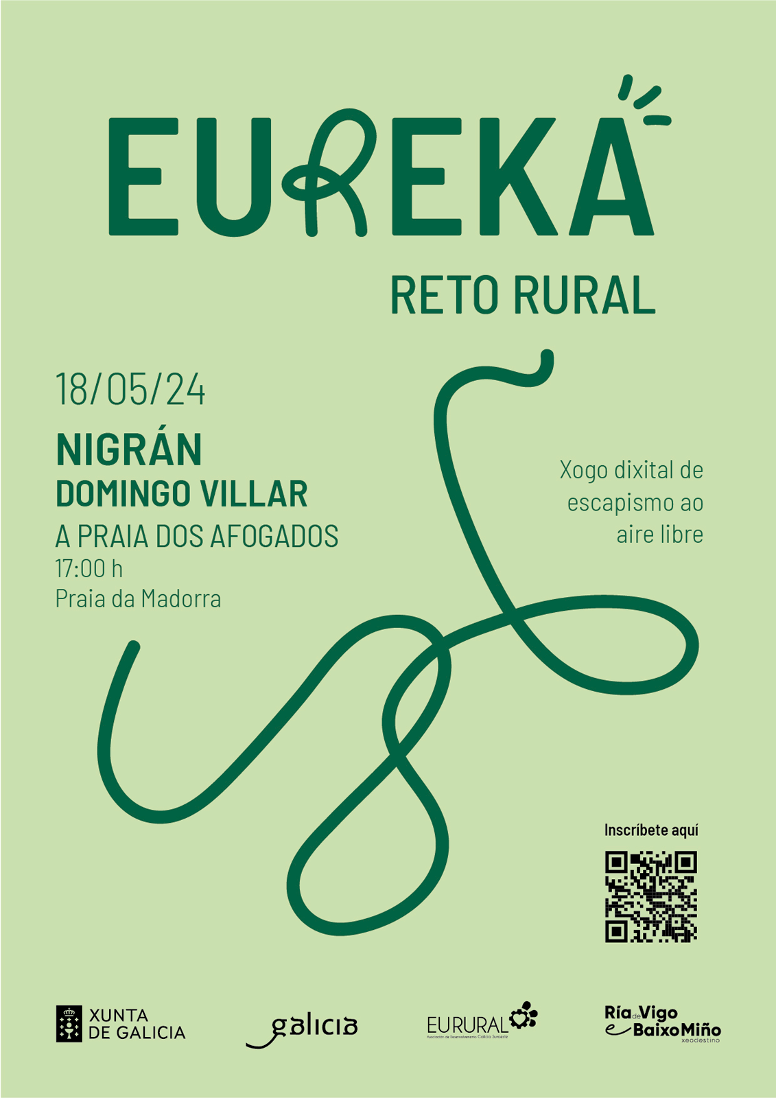 Nigrán axuda ao inspector Leo Caldas a resolver un asasinato co xogo de escapismo ao aire libre Eureka Reto Rural